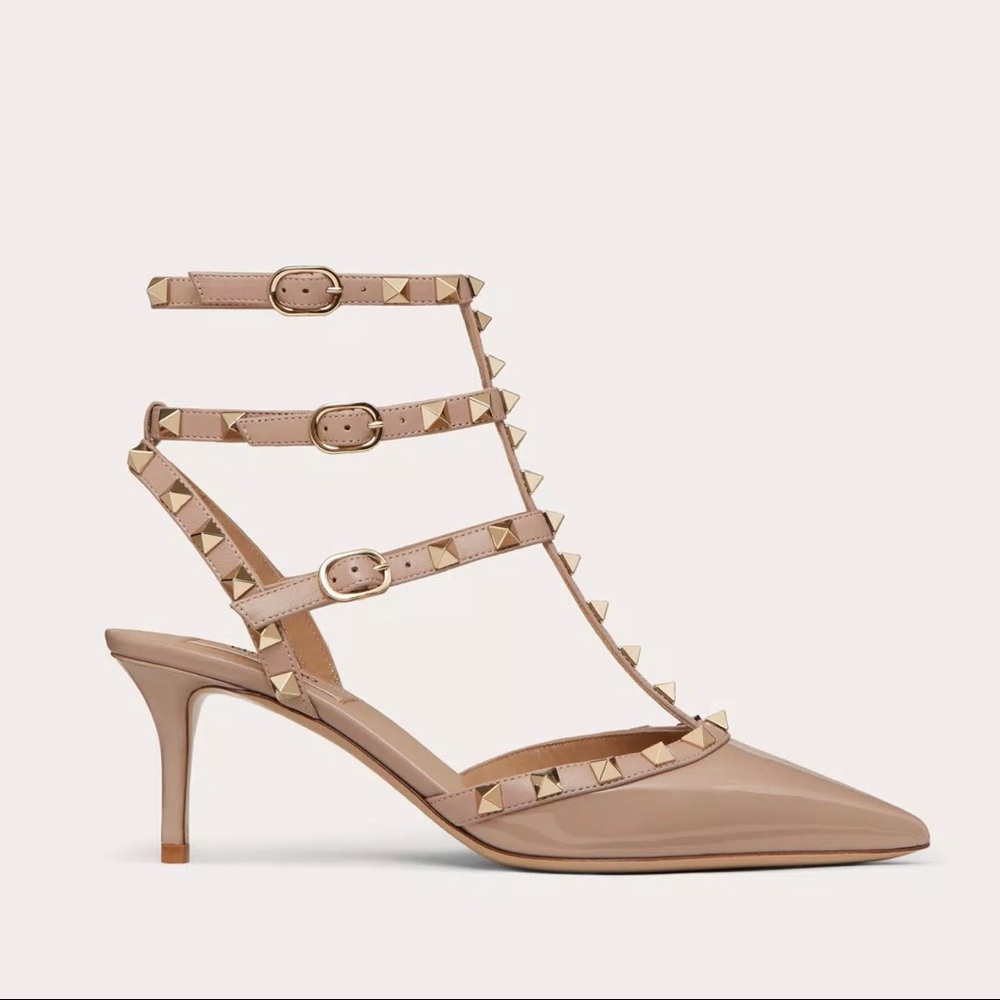 VALENTINO ROCKSTUD CAGED PUMP 65MM